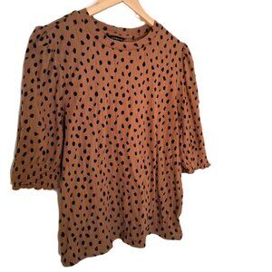 Lucky Brand Animal Print Knit Top